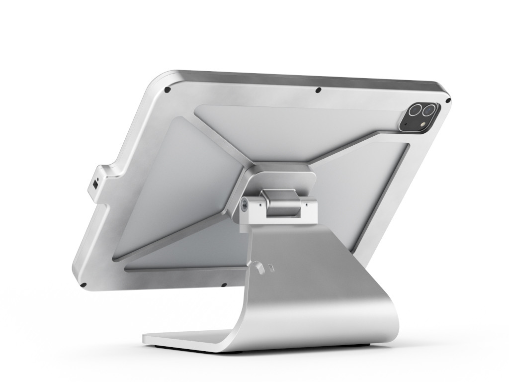 iPad Diebstahlsicherung als Tisch und Thekenhalterung aus hochwertigem  Aluminium und 3 fach Diebstahlsicherung - xMount@Table top