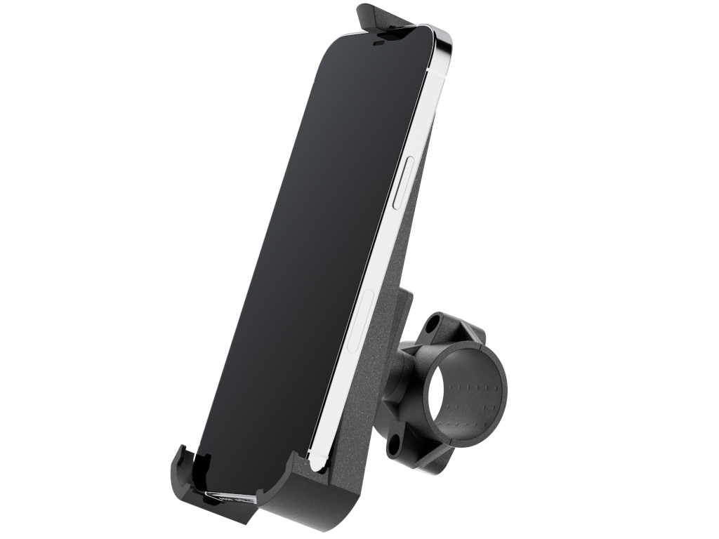 iPhone 13 Pro Max Fahrradhalterung behält das iPhone im Blick und die Hände  am Lenker - xMount@Bike